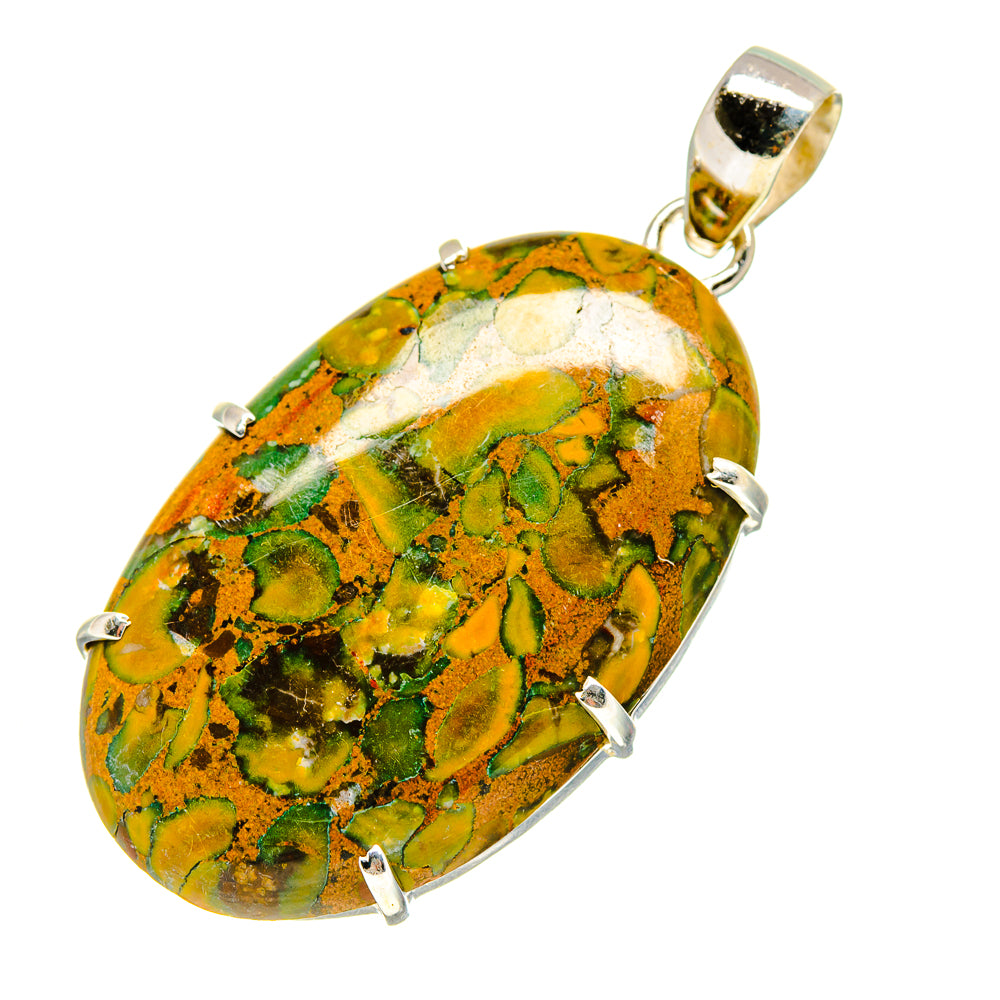 Rainforest Jasper Pendants handcrafted by Anasilvercos - PD753334