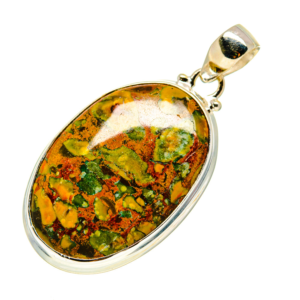Rainforest Jasper Pendants handcrafted by Anasilvercos - PD753378
