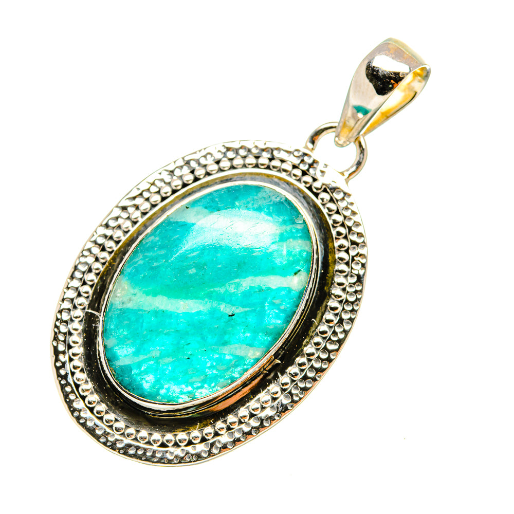 Amazonite Pendants handcrafted by Anasilvercos - PD7534