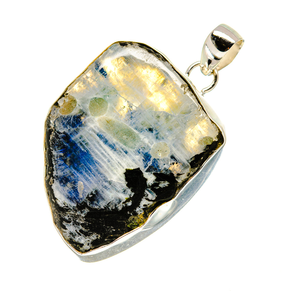Rainbow Moonstone Pendants handcrafted by Anasilvercos - PD753486