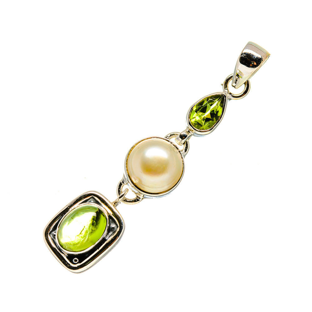 Green Tourmaline Pendants handcrafted by Anasilvercos - PD753494