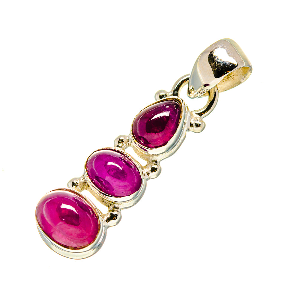 Ruby Pendants handcrafted by Anasilvercos - PD753578