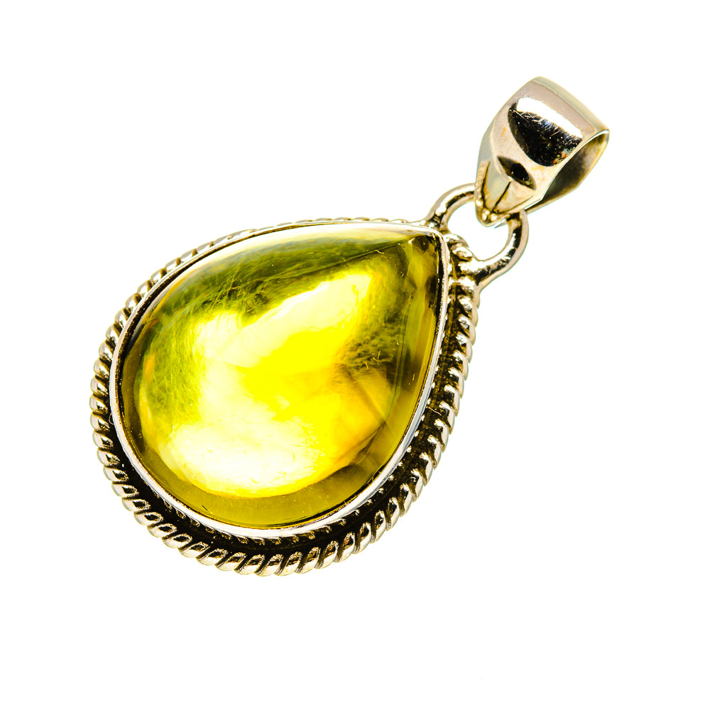 Olive Quartz Pendants handcrafted by Anasilvercos - PD753587