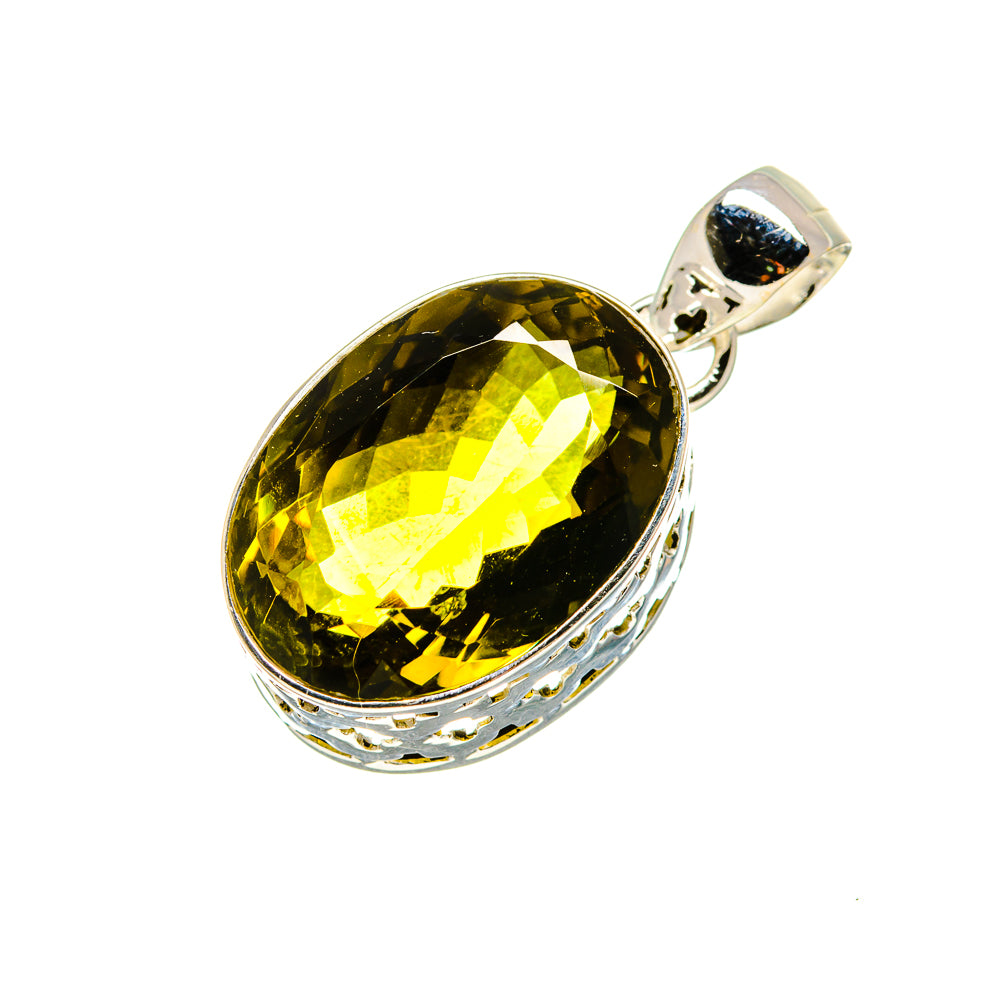 Olive Quartz Pendants handcrafted by Anasilvercos - PD753622