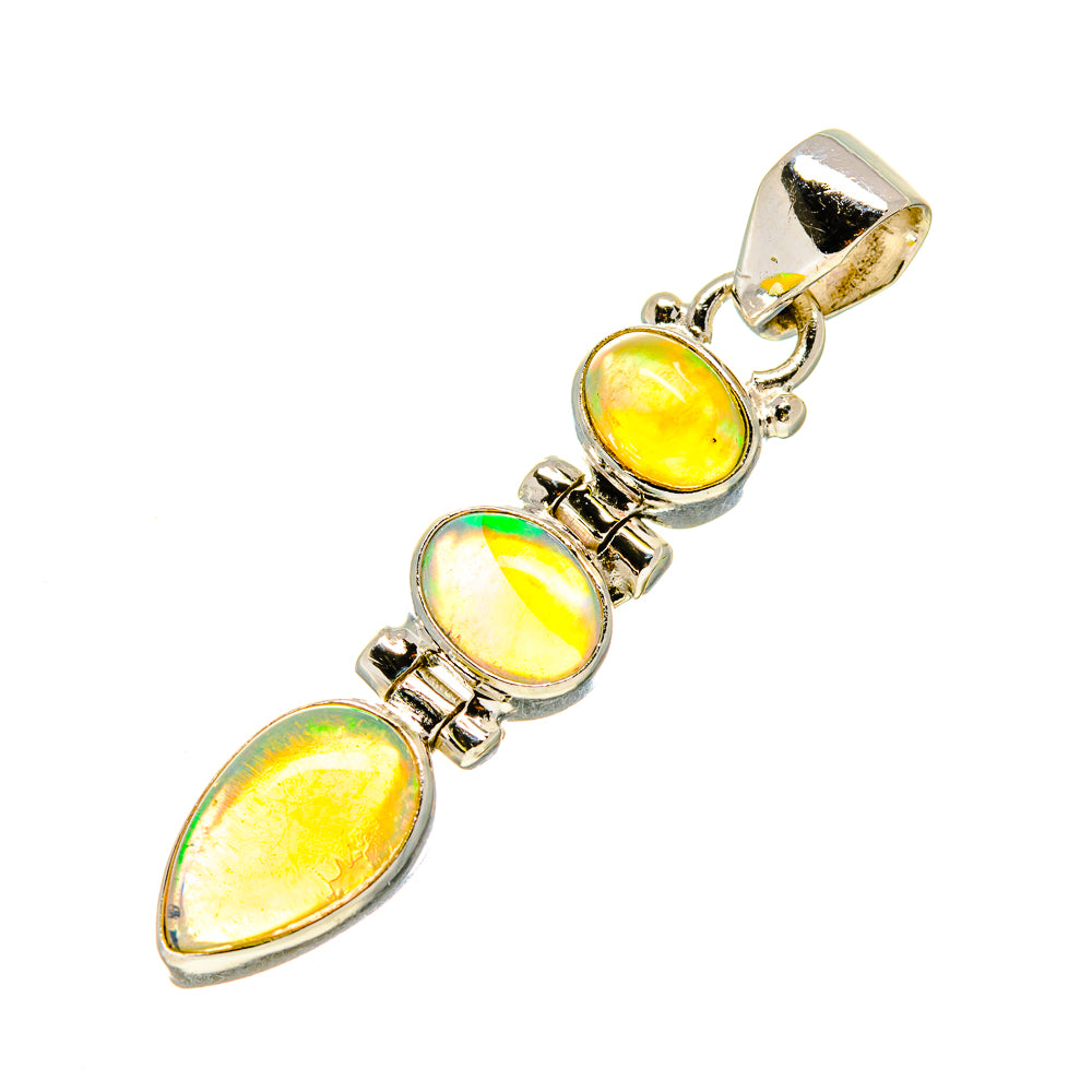 Ethiopian Opal Pendants handcrafted by Anasilvercos - PD753665
