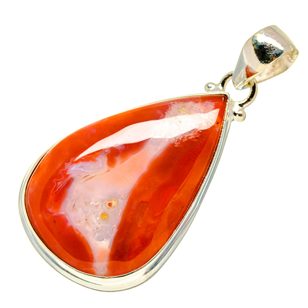 Red Agate Pendants handcrafted by Anasilvercos - PD753671