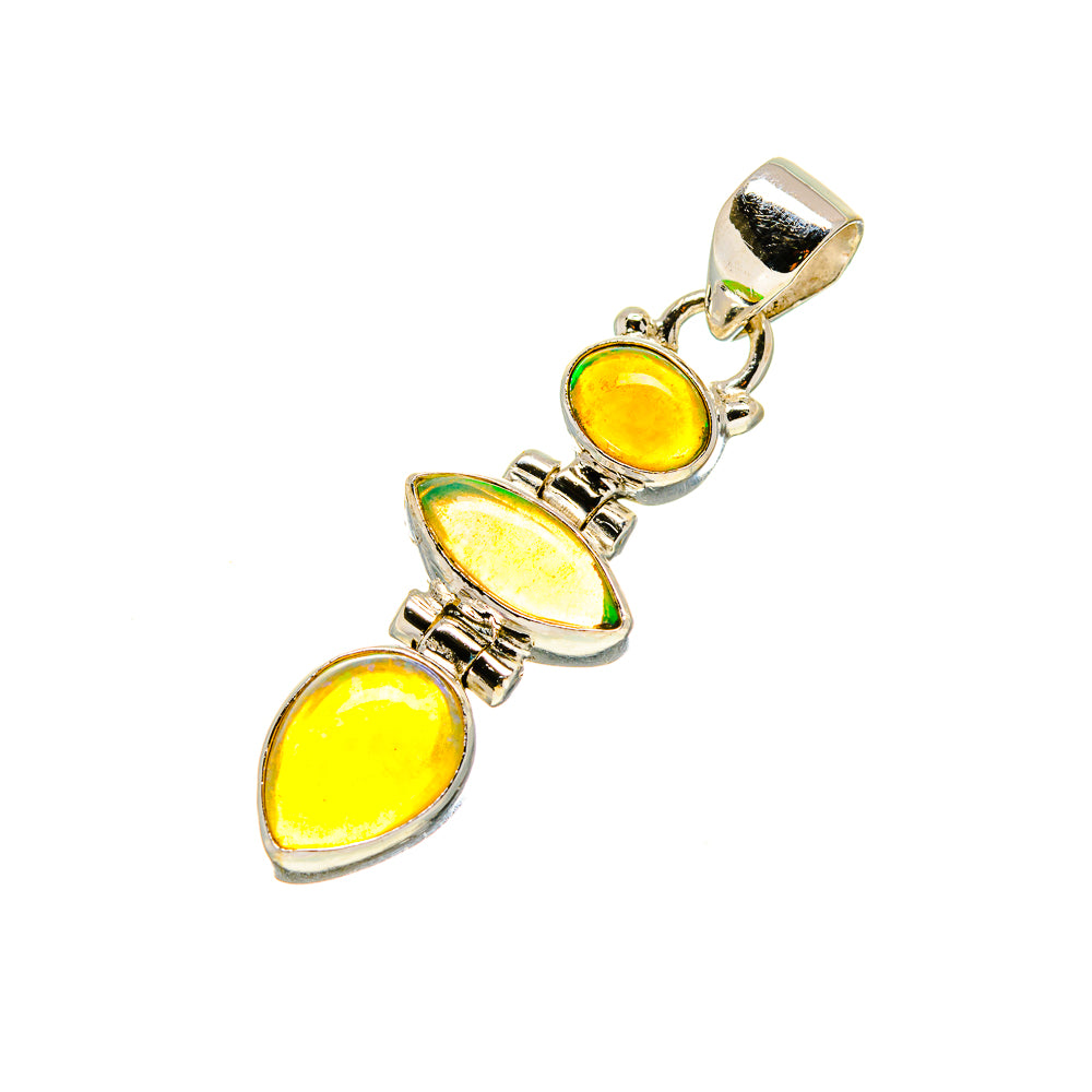 Ethiopian Opal Pendants handcrafted by Anasilvercos - PD753703