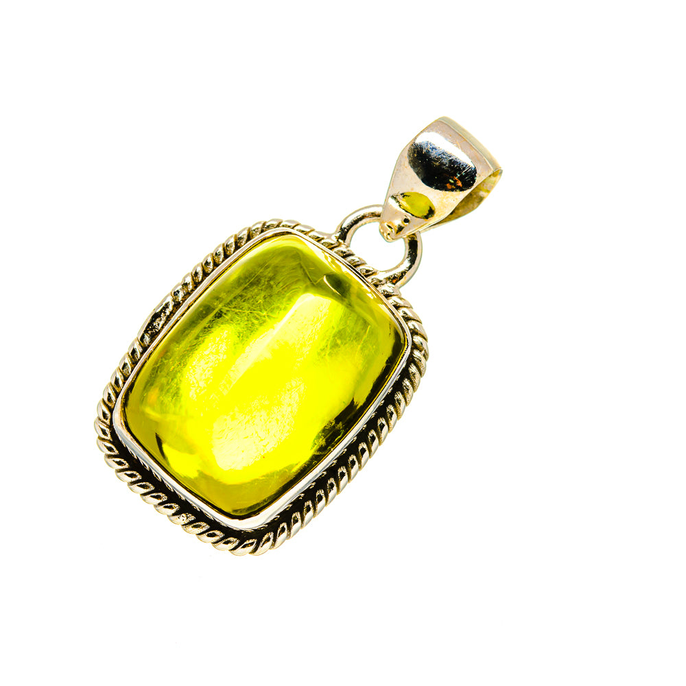Olive Quartz Pendants handcrafted by Anasilvercos - PD753764