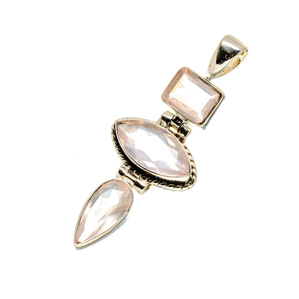 Rose Quartz Pendants handcrafted by Anasilvercos - PD753787