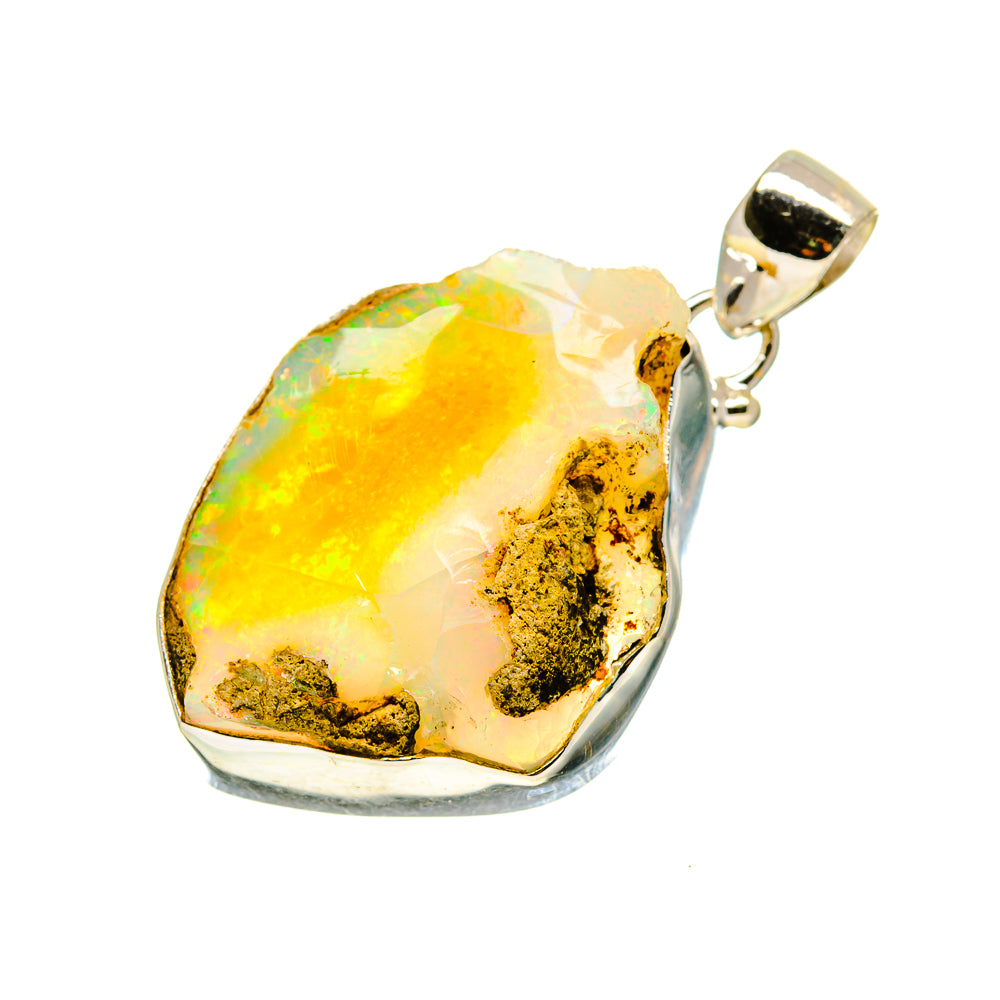 Ethiopian Opal Pendants handcrafted by Anasilvercos - PD753804