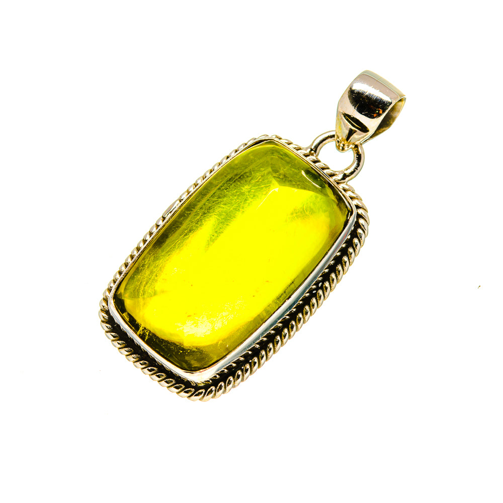 Olive Quartz Pendants handcrafted by Anasilvercos - PD753811