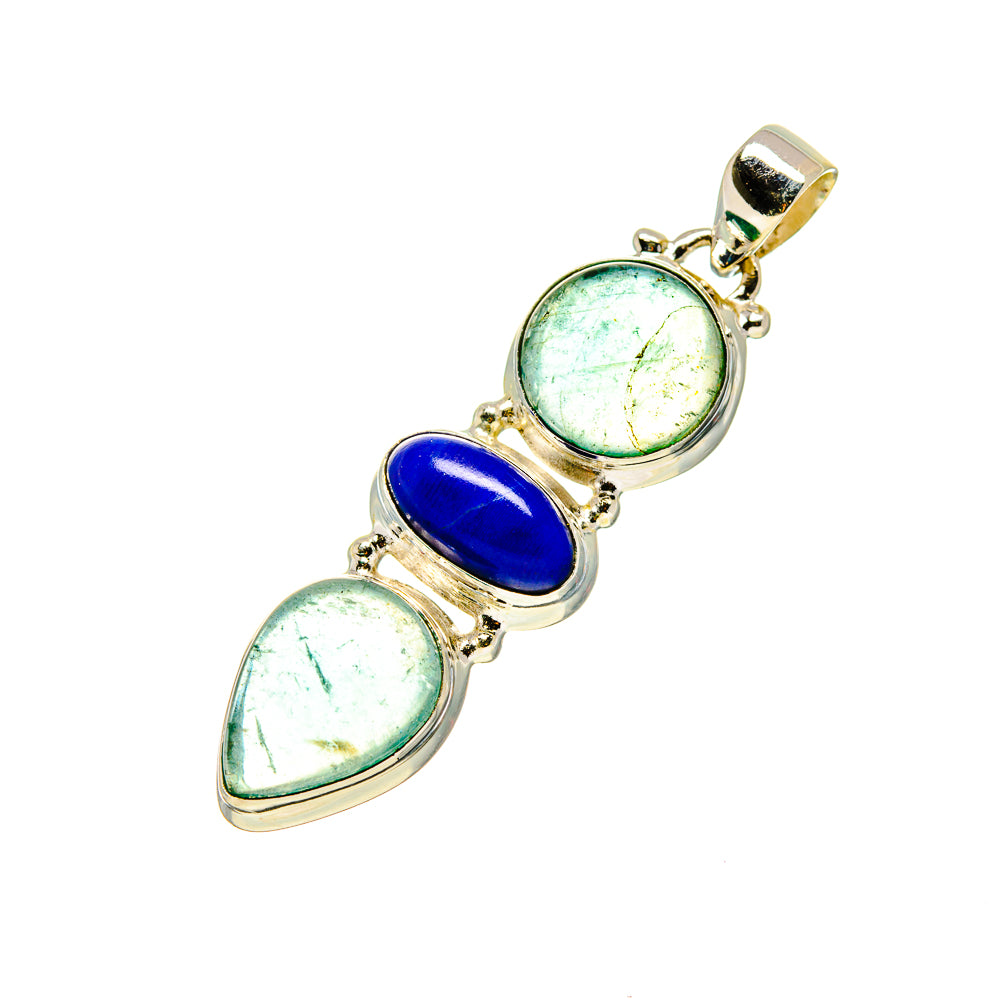 Green Fluorite Pendants handcrafted by Anasilvercos - PD753823