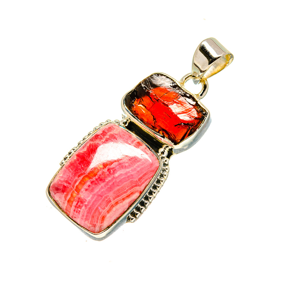 Rhodochrosite Pendants handcrafted by Anasilvercos - PD753827
