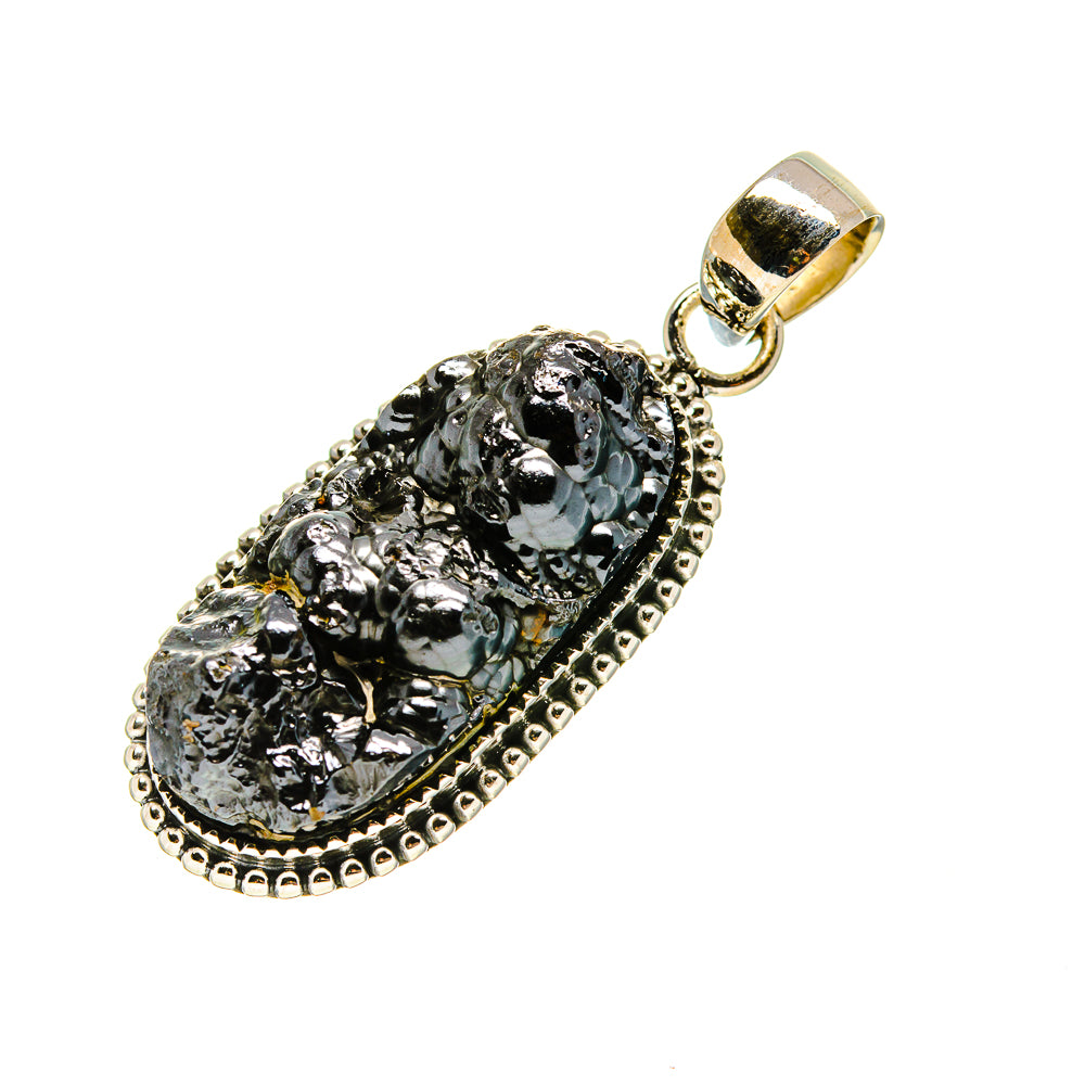Blister Hematite Pendants handcrafted by Anasilvercos - PD753853