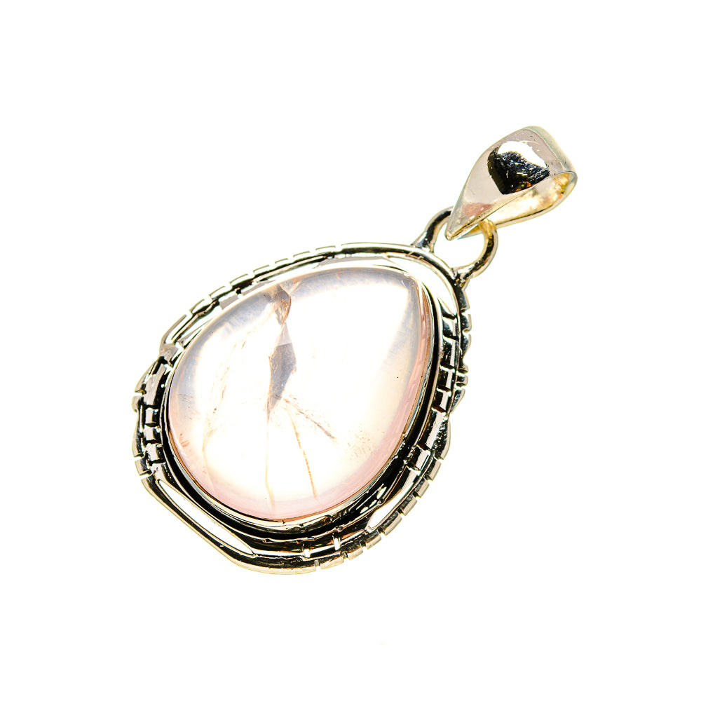 Rose Quartz Pendants handcrafted by Anasilvercos - PD753940