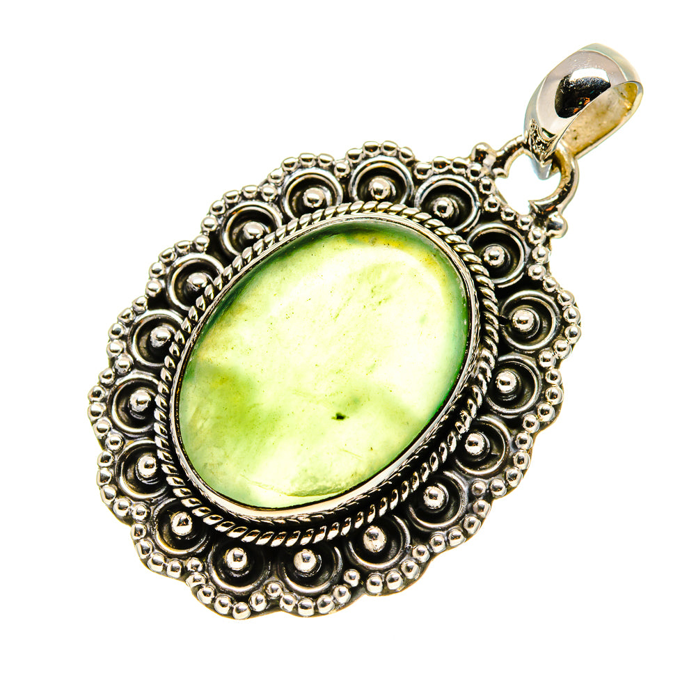 Nephrite Jade Pendants handcrafted by Anasilvercos - PD754011
