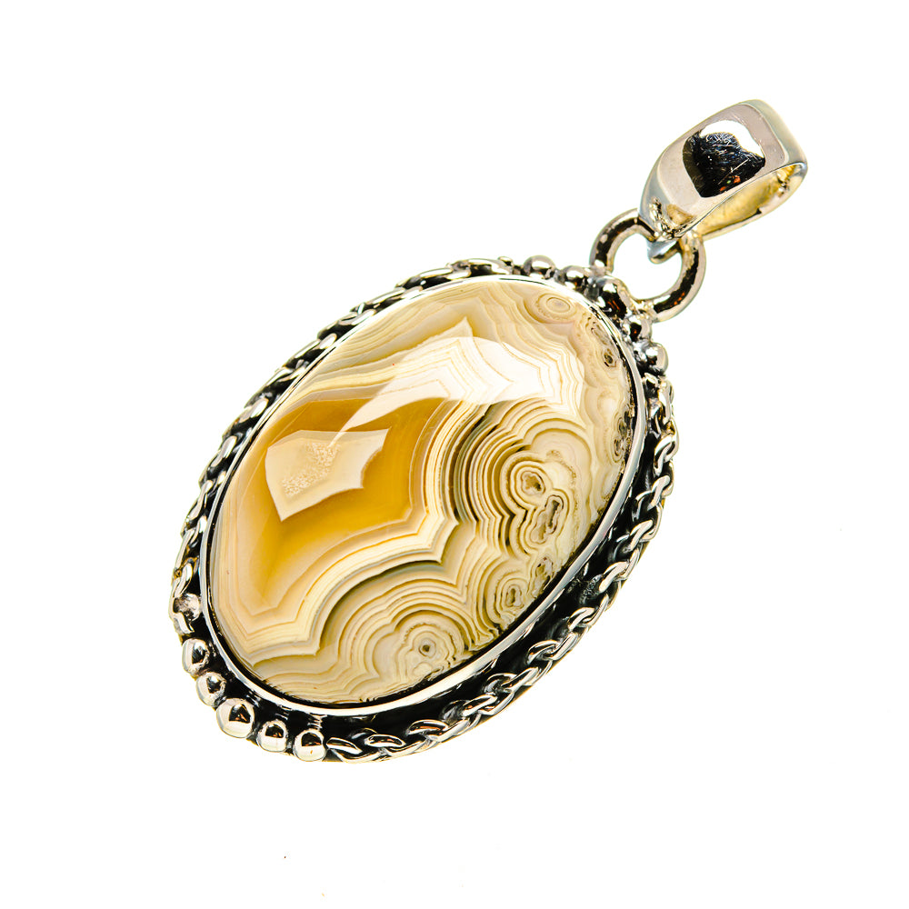 Laguna Lace Agate Pendants handcrafted by Anasilvercos - PD754027