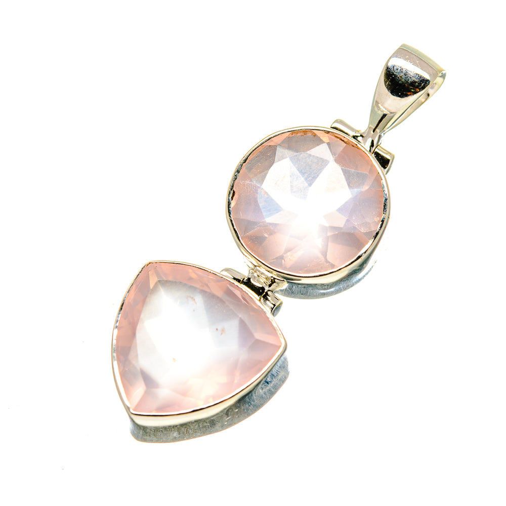 Rose Quartz Pendants handcrafted by Anasilvercos - PD754032
