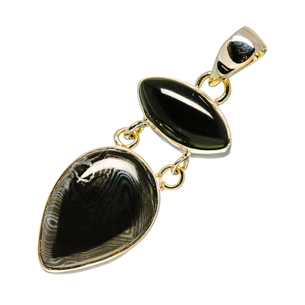 Psilomelane Pendants handcrafted by Anasilvercos - PD754058