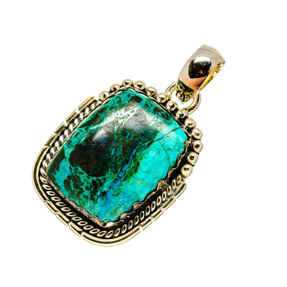 Chrysocolla Pendants handcrafted by Anasilvercos - PD754064