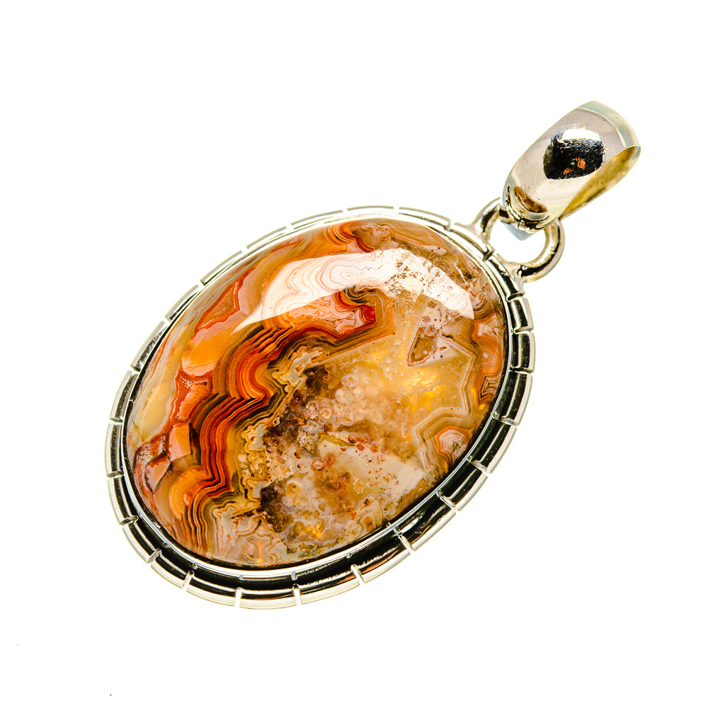 Laguna Lace Agate Pendants handcrafted by Anasilvercos - PD754070