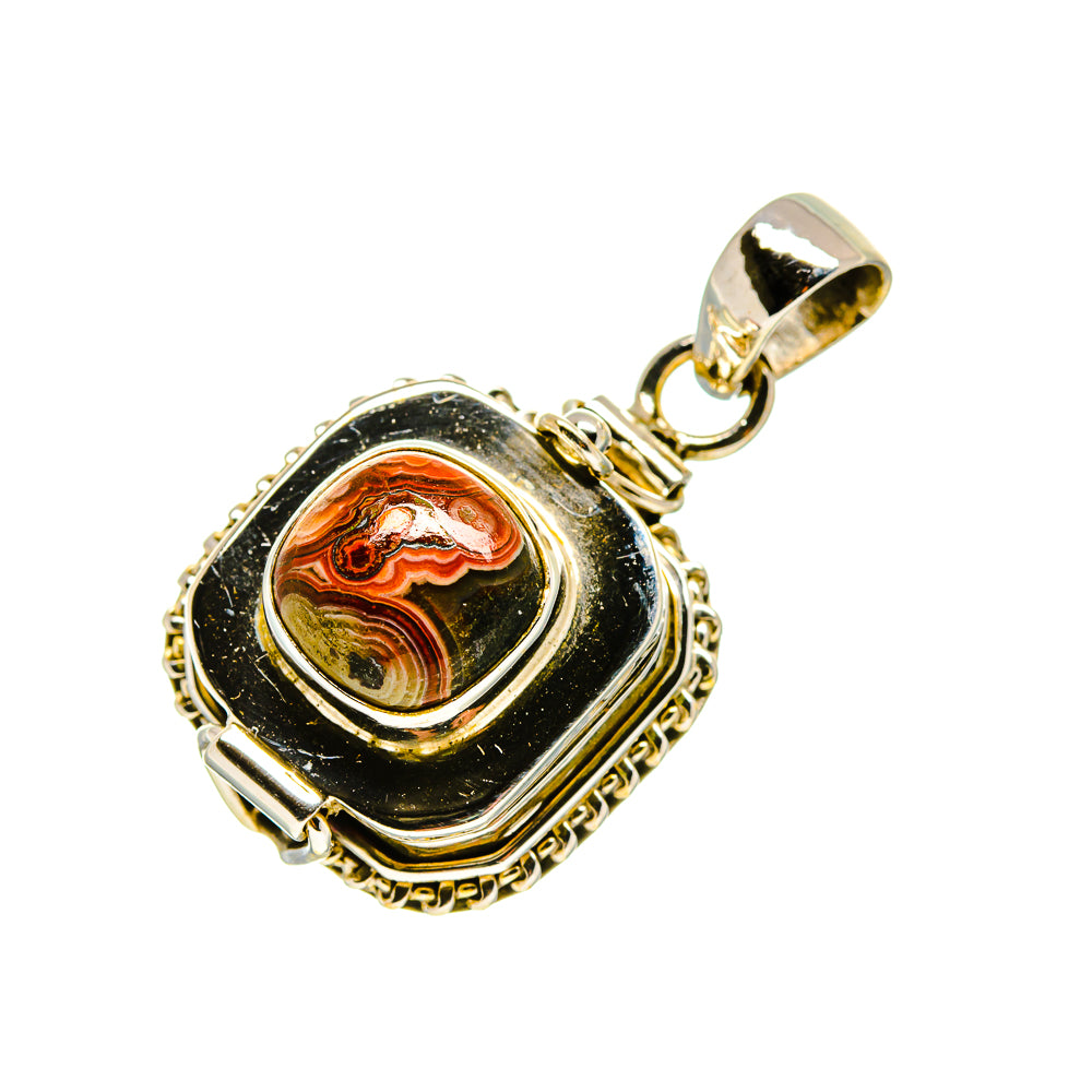 Crazy Lace Agate Pendants handcrafted by Anasilvercos - PD754076