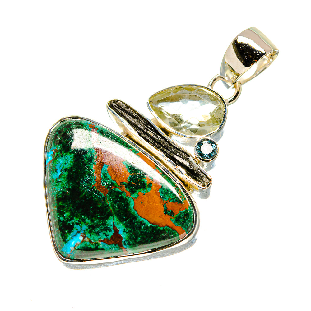 Chrysocolla Pendants handcrafted by Anasilvercos - PD754098