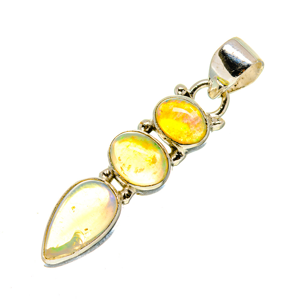 Ethiopian Opal Pendants handcrafted by Anasilvercos - PD754131