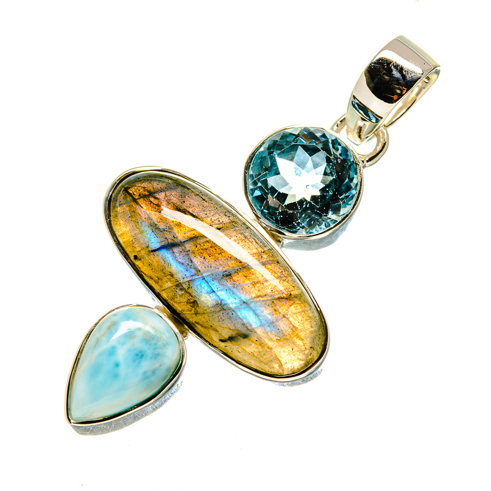 Labradorite Pendants handcrafted by Anasilvercos - PD754142
