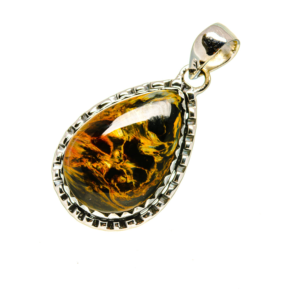 Golden Pietersite Pendants handcrafted by Anasilvercos - PD754167