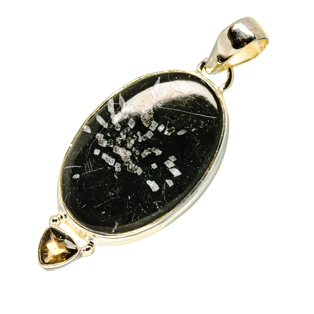 Chrysanthemum Stone Pendants handcrafted by Anasilvercos - PD754206