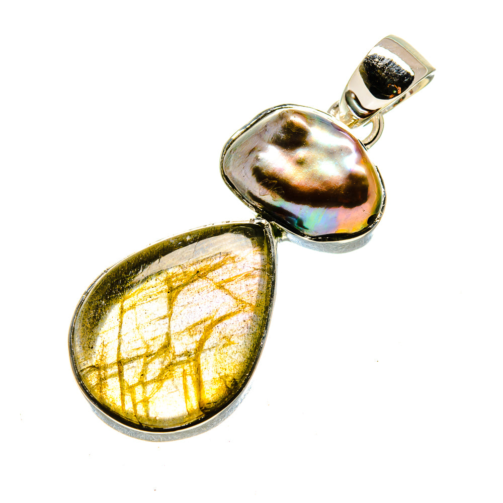 Labradorite Pendants handcrafted by Anasilvercos - PD754225