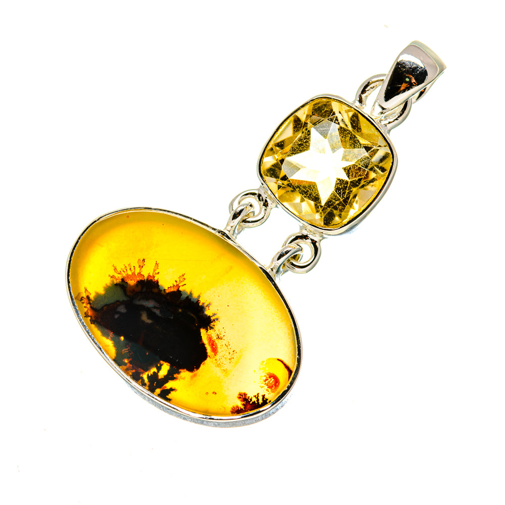 Scenic Dendritic Agate Pendants handcrafted by Anasilvercos - PD754243
