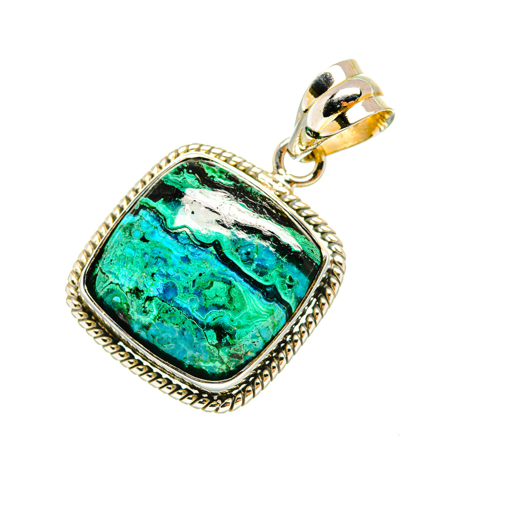 Chrysocolla Pendants handcrafted by Anasilvercos - PD7543