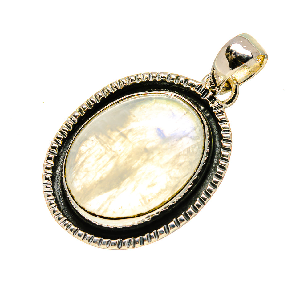 Rainbow Moonstone Pendants handcrafted by Anasilvercos - PD754302
