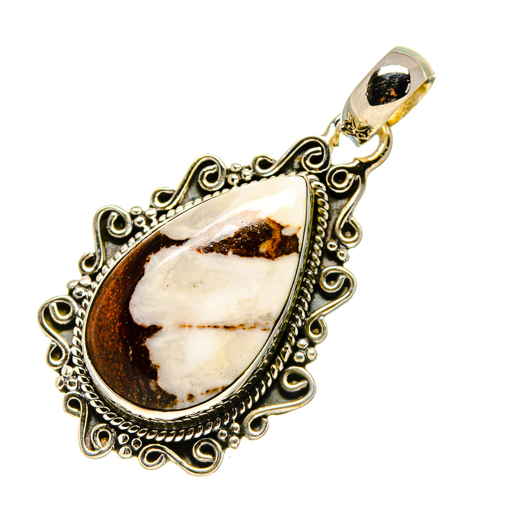 Peanut Wood Jasper Pendants handcrafted by Anasilvercos - PD754332