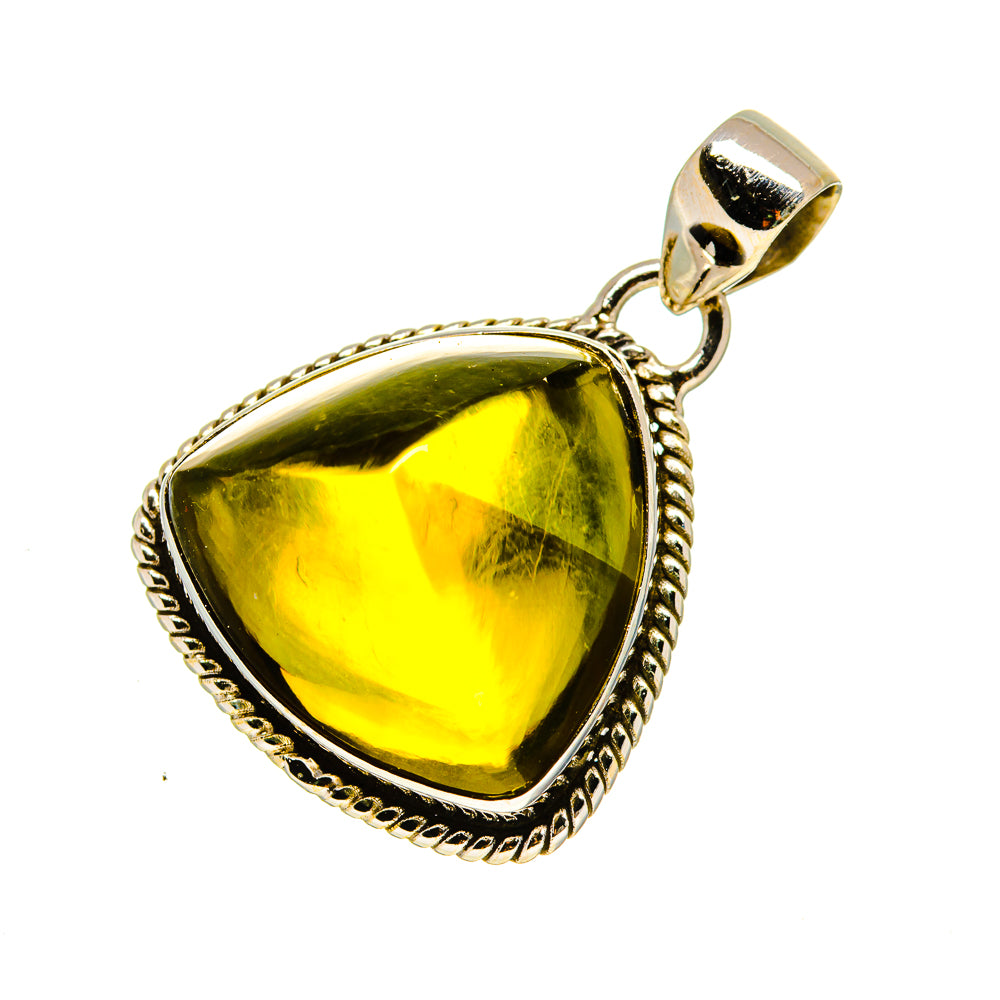 Olive Quartz Pendants handcrafted by Anasilvercos - PD754391