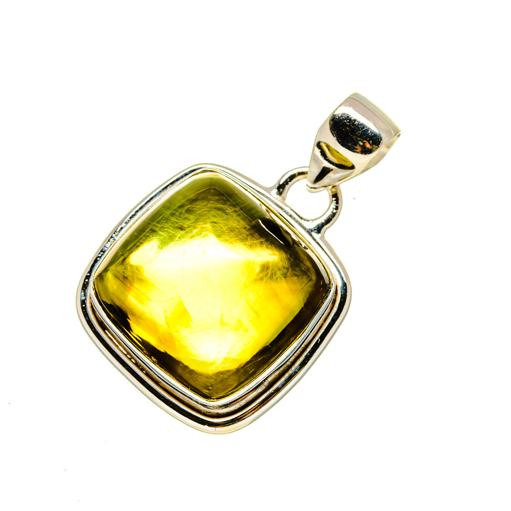 Olive Quartz Pendants handcrafted by Anasilvercos - PD754392