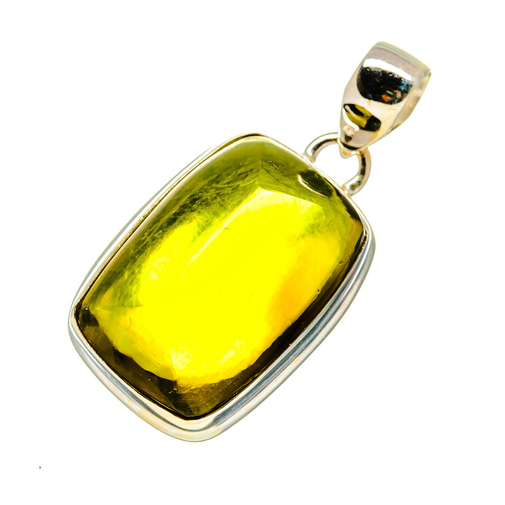 Olive Quartz Pendants handcrafted by Anasilvercos - PD754393