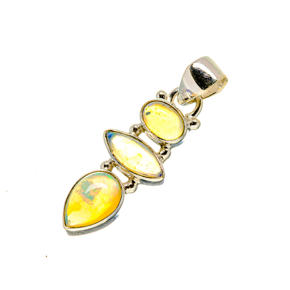 Ethiopian Opal Pendants handcrafted by Anasilvercos - PD754404