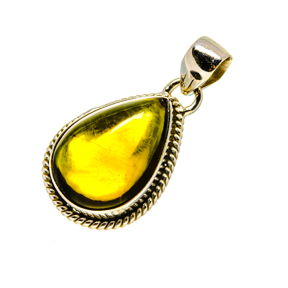 Green Tourmaline Pendants handcrafted by Anasilvercos - PD754414