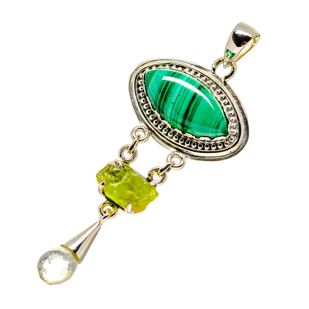 Malachite Pendants handcrafted by Anasilvercos - PD754417