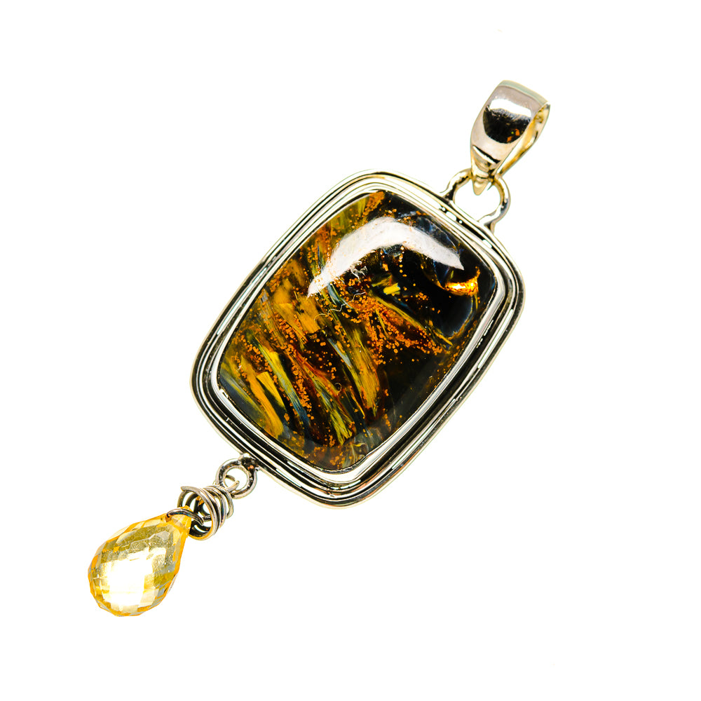 Golden Pietersite Pendants handcrafted by Anasilvercos - PD754418