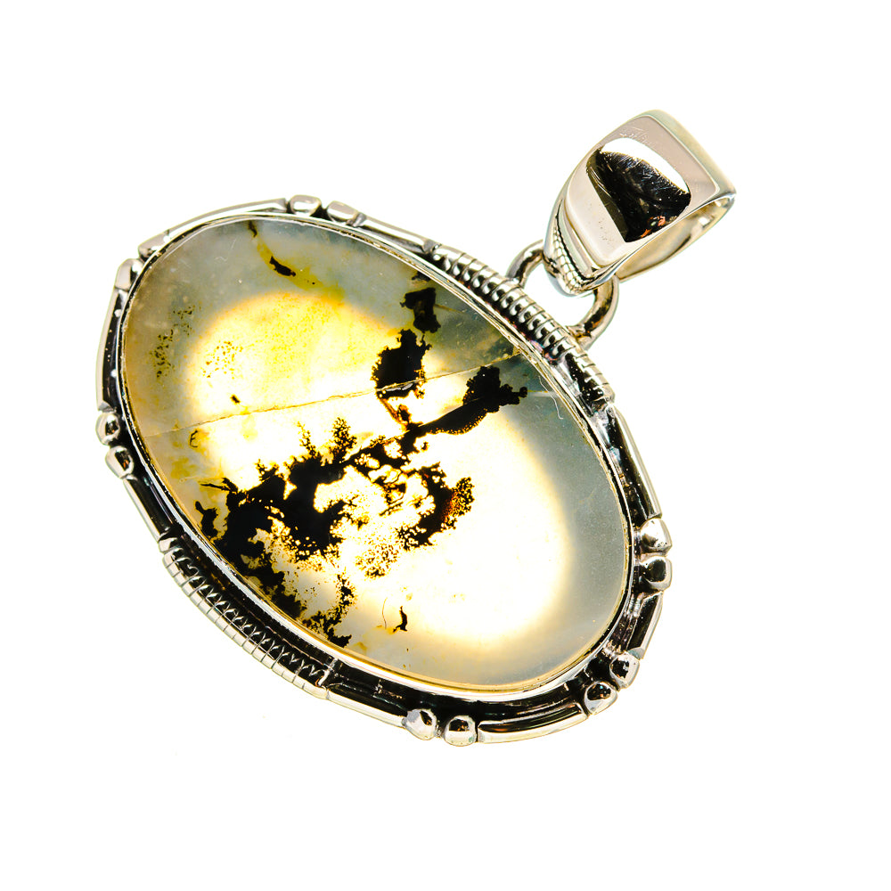 Scenic Dendritic Agate Pendants handcrafted by Anasilvercos - PD754441