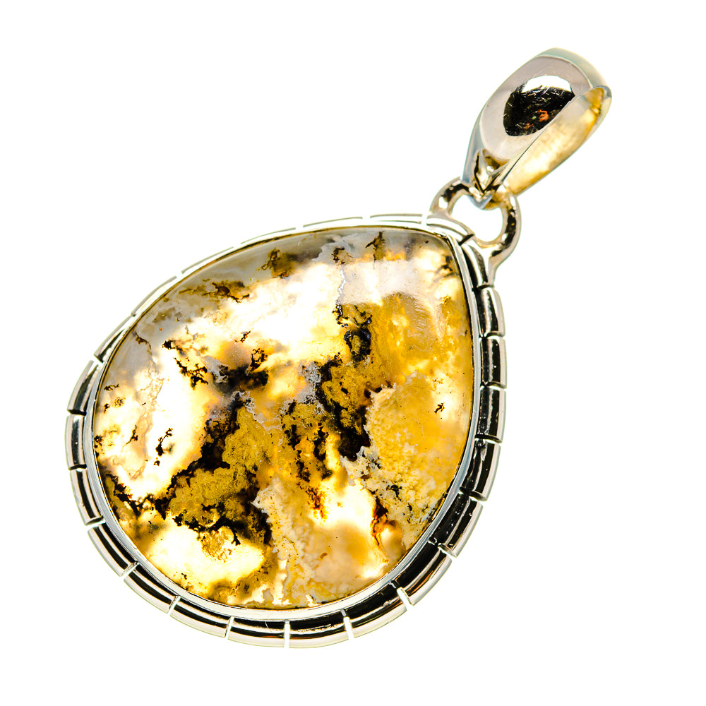 Plume Agate Pendants handcrafted by Anasilvercos - PD754451