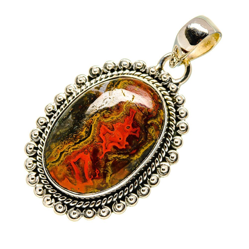 Moroccan Agate Pendants handcrafted by Anasilvercos - PD754457