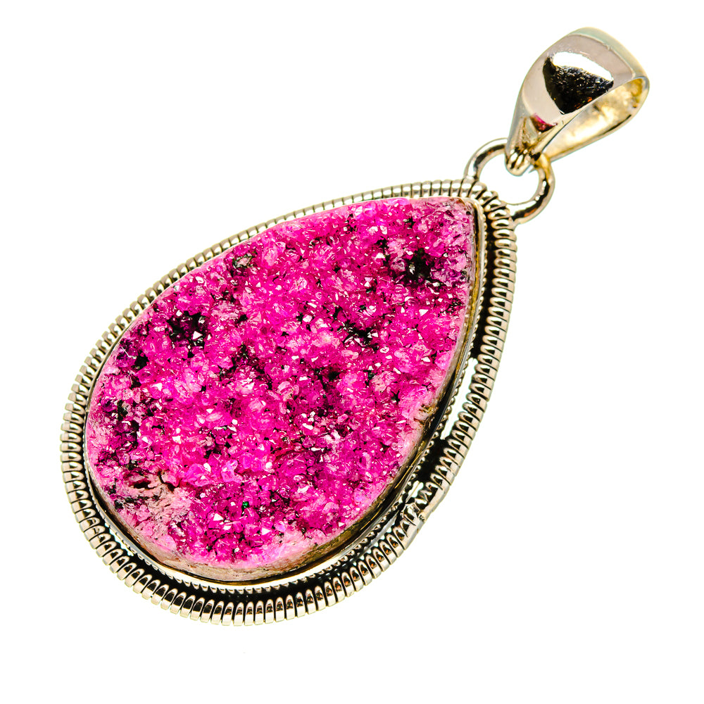 Cobalto Calcite Druzy Pendants handcrafted by Anasilvercos - PD754464