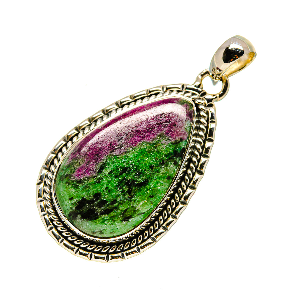 Ruby Zoisite Pendants handcrafted by Anasilvercos - PD754478