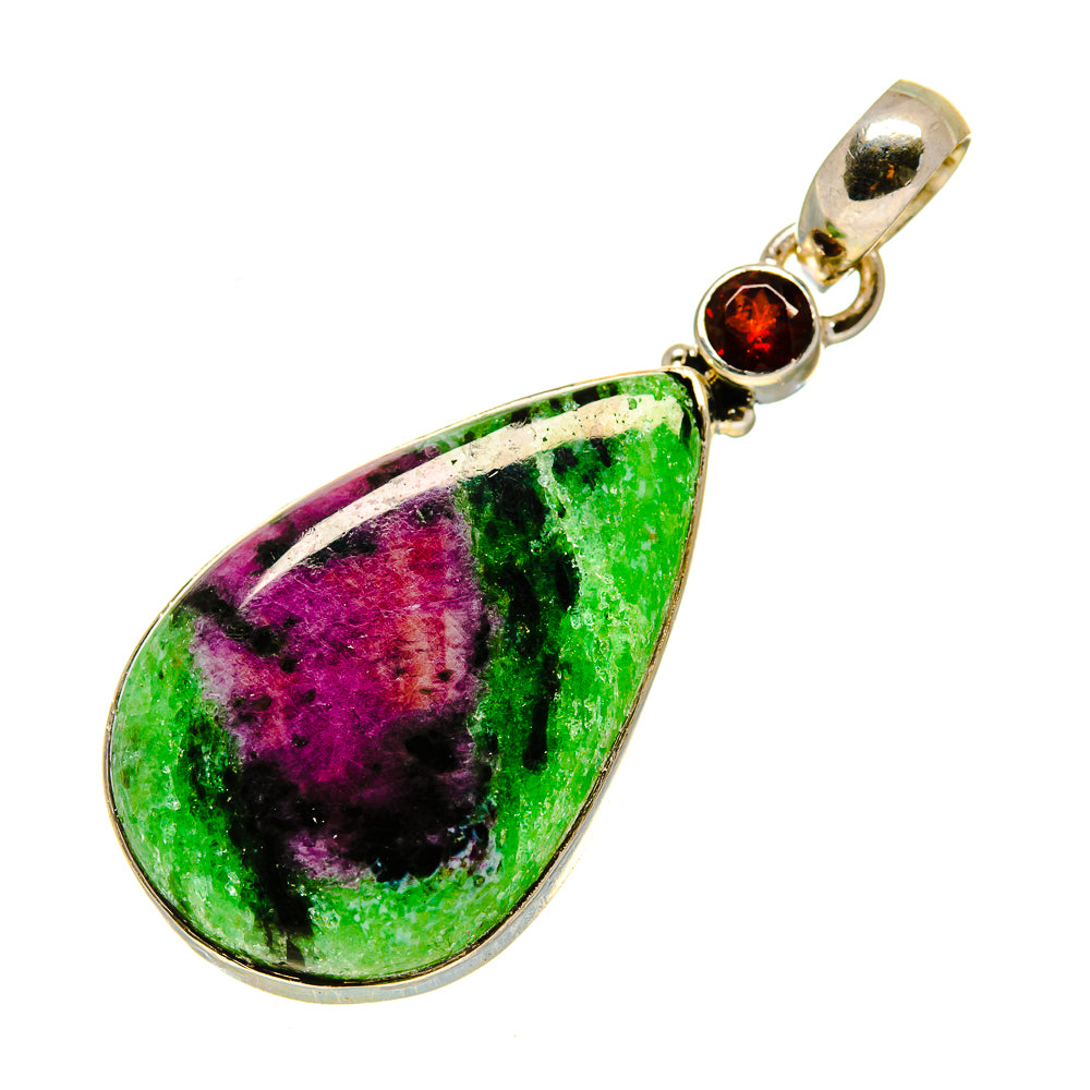 Ruby Zoisite Pendants handcrafted by Anasilvercos - PD754482