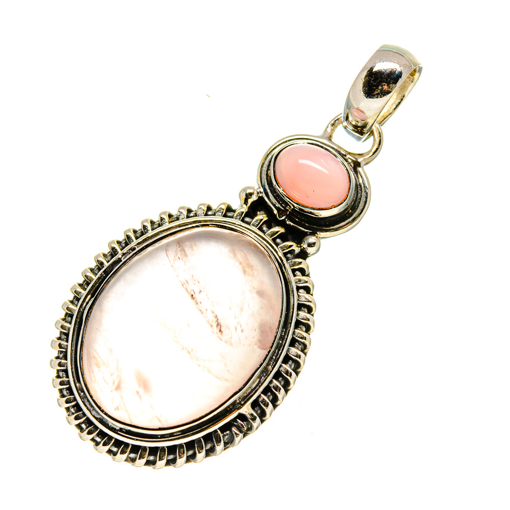 Rose Quartz Pendants handcrafted by Anasilvercos - PD754485